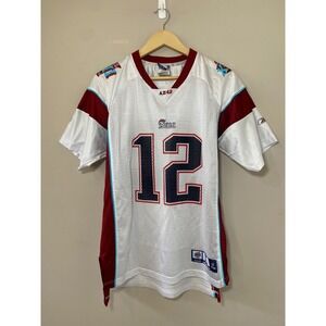 New England Patriots Tom Brady 12 Super Bowl XXXVI Authentic Boys XLARGE 18-20